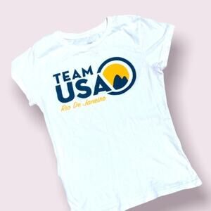 Rare Team USA 2016 Rio Olympics T-Shirt EUC
